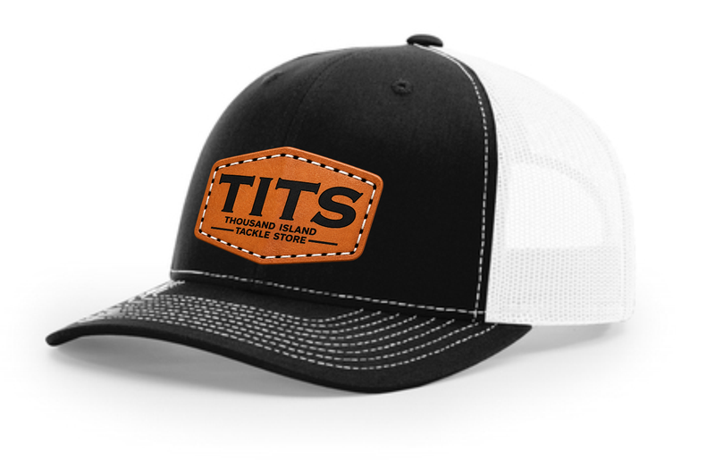 Load image into Gallery viewer, TITS Leather Patch Trucker Hat

