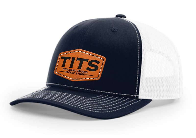 Load image into Gallery viewer, TITS Leather Patch Trucker Hat
