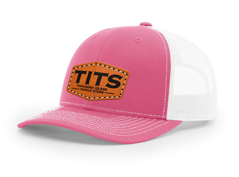 Load image into Gallery viewer, TITS Leather Patch Trucker Hat
