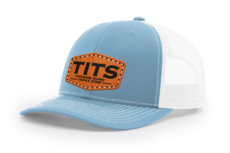 Load image into Gallery viewer, TITS Leather Patch Trucker Hat
